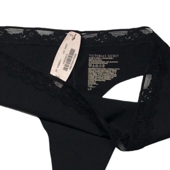 Victoria's Secret Other - NWT 2013’ Victoria’s Secret Black Lace Top Thong